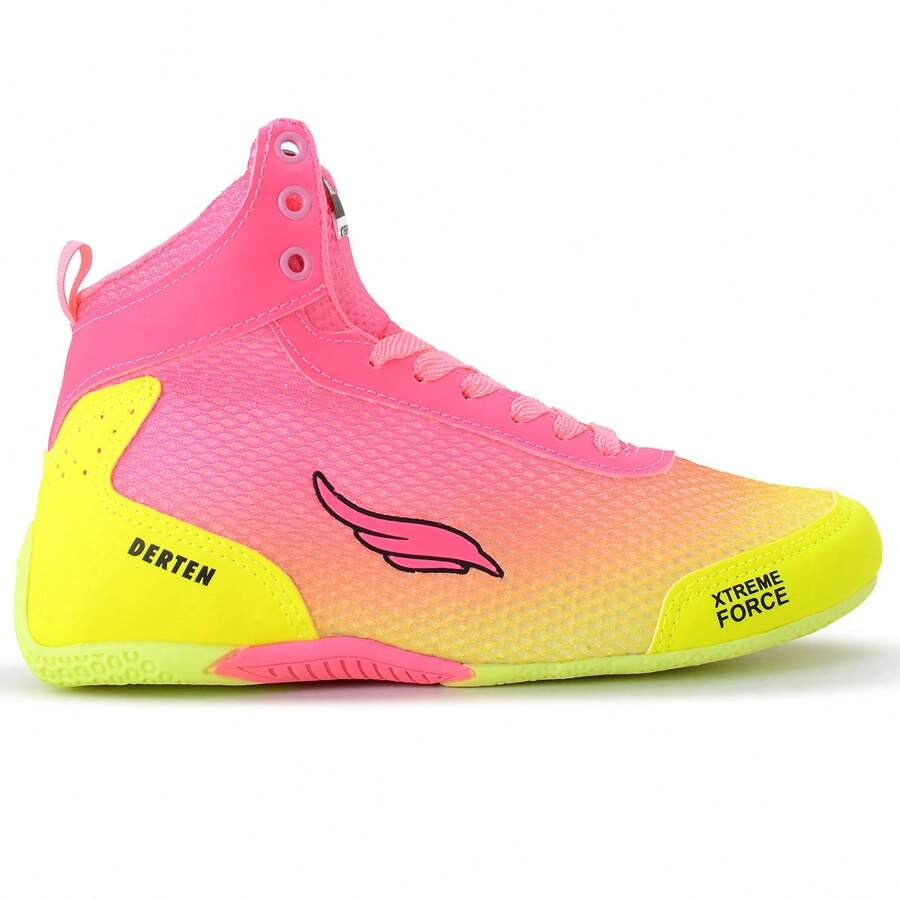 DERTEN Women Mid-Calf Boots - Vàng/Hồng - Xem 1