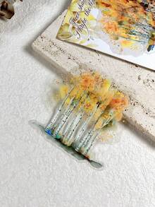 1包/10入組叢林、樹木、貝殼印花反光寵物貼紙,用於剪貼簿、diy手工藝、筆記本裝飾 - 彩色 - 查看 4