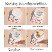 1只高精度電子廚房秤,可稱重食物、咖啡等 - 西瓜粉 - 查看 6