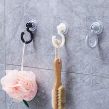 1pc 360 Degree Rotating Adhesive Hook For Ceiling, Wall, Door, Key, Hat, Clothes Hanging Without Nails And Trace Indoor Use - Multicolor - View 3