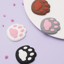 立體貓爪矽膠防撞貼紙，卡通創意可愛柔軟橡膠防滑墊，耐高溫防燙墊。適用於門把手、冰箱門、馬桶蓋、桌子、椅子、牆壁等表面。可作家具保護墊。3入組。 - 彩色 - 查看 11