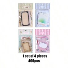 Diy手帳用品套裝,復古輕質紙張剪紙膠紙用於製作背景和場景 - 杏色 - 查看 6