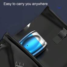 New Arrival Double-Headed Magnetic Suction Mini Portable Electric Shaver For Men, Rechargeable And Cordless - Blue - View 10