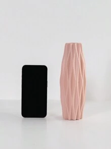 1PC Artificial Flowers Plastic Vase For Wedding Room Home Hotel Party Event Valentine's Day New Years Home Decor Room Decor Flower Vase Glass Vase - Pink - View 5