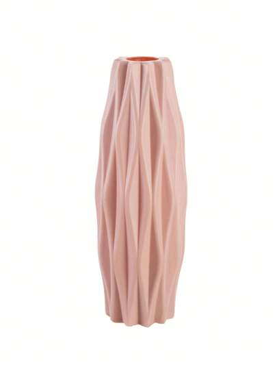 1支人造花，装在塑料花瓶中，适用于婚礼、房间、家居、酒店、派对、活动、情人节、新年装饰。