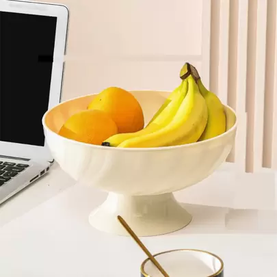 Fruit Plate Basket With Draining Basket For Living Room, Home Storage Box For Wedding/Snacks, Candy Box