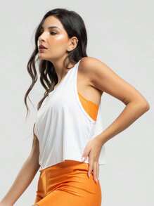 Vicbela Women Sports Tees & Tanks - trắng - Xem 3
