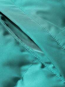 加厚立領棉袄,冬季外套,男女均可 - 水鴨藍 - 查看 6