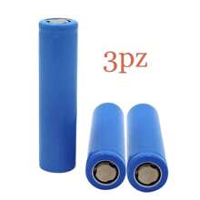 3pz De Batería Recargable 18650 Litio Ventilador Lampara Bocina - Azul - Ver 2