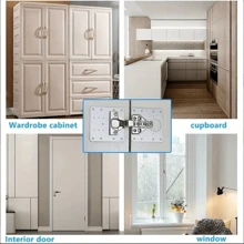 10 cái Tủ Bản lề Sửa chữa Bộ dụng cụ : Dễ dàng Sửa chữa Tủ bếp Cửa Với Bằng phẳng Brackets & - Bạc - Xem 6