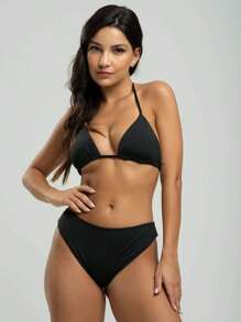 Vicbela Women Bikini Sets - Black - View 1