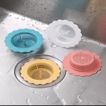 1 Pieza Filtro De Fregadero De Cocina De Plástico Aleatorio Para Prevenir El Obstrucción Con Forma De Flor - Color aleatorio - Ver 1
