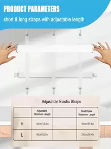 隐形带桌布夹，1/2/4/6/8 件床单紧固件，可调节弹性野餐桌布夹，室内室外大夹子适用于厚桌子、派对、餐厅、露营、房车必备配件、婚礼、派对装饰、万圣节、感恩节、圣诞节装饰 - 白色 - 查看 3