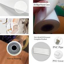 3 件黑白蒲公英花墙壁海报、墙壁画布、帆布画、无框 - 黑與白 - 查看 4