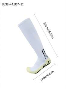 Sports Outdoor Black Friction Block Over-The-Knee Towel Bottom Long Tube Football Socks, Men's And Women's Over-The-Knee Long Tube Glue Anti-Skid Socks With Towel Bottom, Mid-Tube And High-Tube Training Socks, Wear-Resistant And Sweat-Absorbing Training Socks For Football Games - Black - View 4