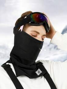 Máscara De Invierno Cálida Tipo Balaclava, Adecuada Para Montar En Moto, Protección Todoterreno, A Prueba De Polvo, Transpirable Y Adecuada Para Uso Diario En Clima Frío - Negro - Ver 9