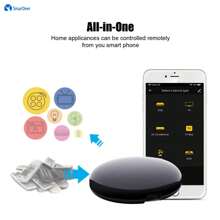SmarDeer Wifi 紅外線遙控集線器相容於 Alexa 和語音控制,智慧紅外線遙控由 Smartlife 應用程式管理的家庭設備 - 黑色 - 查看 3