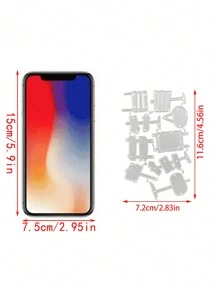 9入組/套標牌用碳鋼刀片沖壓模具 - 銀色 - 查看 5