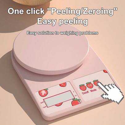 ميزان مطبخ إلكتروني عالي الدقة قابل للبرمجة لوزن الطعام والقهوة وغيرها