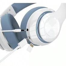 Audífonos Inalámbricos Bluetooth P66 Diadema Manos Libres con Cancelación de Ruido para juegos y llamadas. Diseño Ergónomico Plegables Ajustables MIcrofono Integrado - Blanco - Ver 4