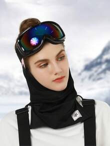 Máscara De Invierno Cálida Tipo Balaclava, Adecuada Para Montar En Moto, Protección Todoterreno, A Prueba De Polvo, Transpirable Y Adecuada Para Uso Diario En Clima Frío - Negro - Ver 3