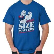 The Sailor Man Character Size Matters Bicep T-Shirt - Blue - View 1