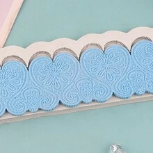 New Lace Pattern Cake Decoration Manufacturer Wholesale Liquid Silicone Cake Mold Fondant Baking Tools - Light Grey - View 6