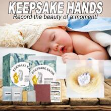 Baby Handprint & Footprint Memory Set 3d Baby Handprint And Footprint Cast Kit, For Infant Hand And Foot Casting Diy - Multicolor - View 4