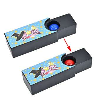 1 Pieza Caja De Plástico Para Trucos De Magia Creativos, Accesorios Clásicos De Espectáculo De Magia De Cercanía Con Interesante Y Divertido Efecto De Cambio De Color De Bola, Juguete Interactivo Y Novedoso Para Adolescentes, Accesorio Perfecto Para Fiestas