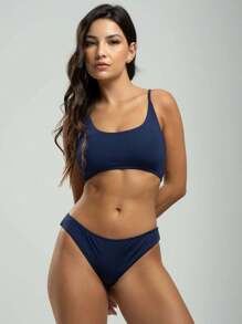 Vicbela Women Bikini Sets - Màu xanh hải quân - Xem 2