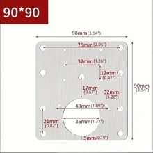 10 cái Tủ Bản lề Sửa chữa Bộ dụng cụ : Dễ dàng Sửa chữa Tủ bếp Cửa Với Bằng phẳng Brackets & - Bạc - Xem 3