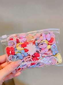 30 件裝隨機顏色和款式彈性髮帶 - 彩色 - 查看 2