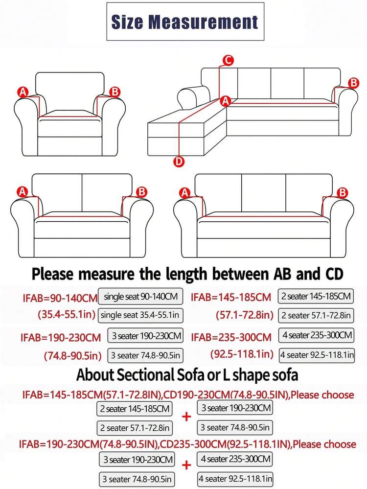 1 tấm bọc ghế sofa co giãn chống nước màu trơn - trắng - Xem 8