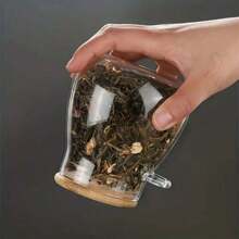 1 pièce Boîte à thé en verre avec cuillère, petit récipient à thé ménager pour ranger les feuilles de thé et les graines, bocal de conservation hermétique, convient pour un usage domestique et pour la rentrée scolaire