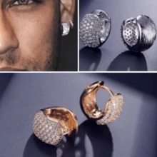 Men's Earrings - 金色 - 查看 2
