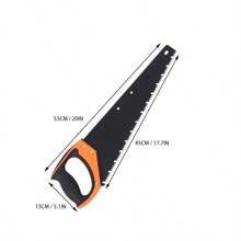 1pc Hand Saw For Cutting Wood, Rapid Tool For Outdoor And Garden Woodworking Use - Black - View 2