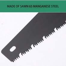 1pc Hand Saw For Cutting Wood, Rapid Tool For Outdoor And Garden Woodworking Use - Black - View 4
