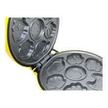 Mini Maquina de Preparar mini Cake Hot Cake de dibujos animados maquina de hornear pan Enchufe de Pared - Amarillo Mostaza - Ver 4