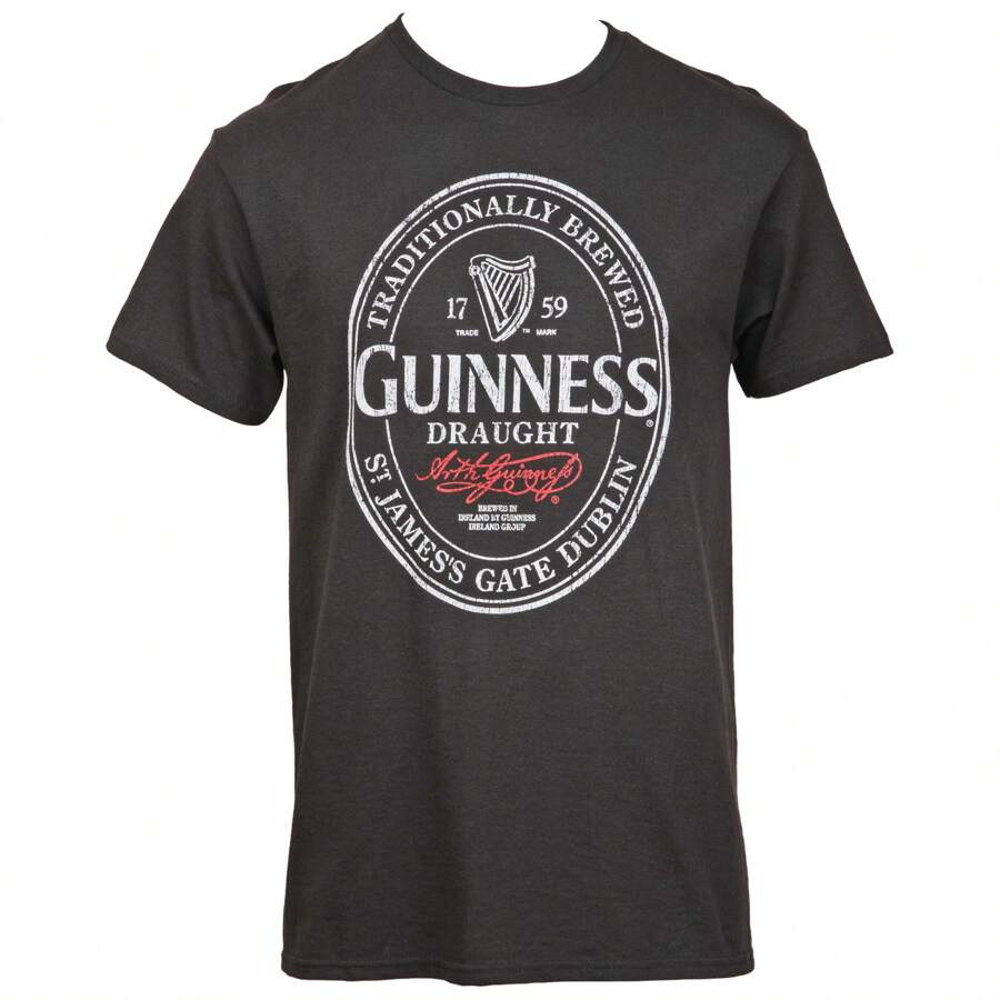Guinness Draught Classic Logo T-Shirt - Black - View 1