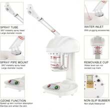 Vaporizador Facial Nano iónico con Vapor Caliente y Vapor iónico con Funciones de Vapor de ozono y rotación de 360 °, Máquina portátil para el cuidado de la piel con vapor en el hogar Spa Salon - Multicolor - Ver 6