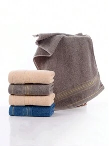 1 件金絲線柔軟成人毛巾臉部,深色情情侶毛巾 - 灰色 - 查看 5