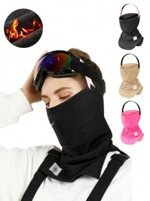Máscara De Invierno Cálida Tipo Balaclava, Adecuada Para Montar En Moto, Protección Todoterreno, A Prueba De Polvo, Transpirable Y Adecuada Para Uso Diario En Clima Frío - Negro - Ver 1