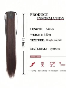 马尾辫接发 18~34 英寸女士合成长直马尾辫夹式马尾辫接发适合女孩的各种场合，包括音乐节、派对、角色扮演、假期和所有季节