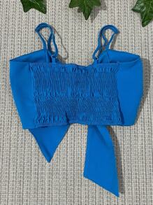 Women Tops - 藍色 - 查看 3