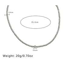 1入高端非傳統設計休閒多功能鑲鑽18k包金項鍊,適合女性 - 彩色 - 查看 3