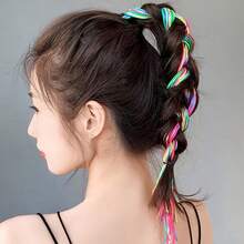 20 Piezas Trenzas De Pelo Hebras De Cuerda Para Trenzas Africanas Niñas Estilo De Cola De Caballo Diy - Multicolor - Ver 3
