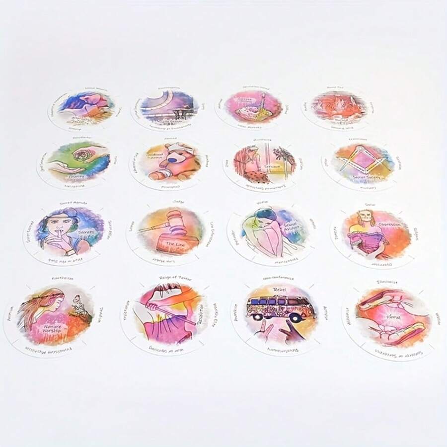 87 Cards Oracle Party Prophecy Divination Board Game&Scan The QR Code