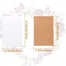 200入組耳環展示卡套裝,包括50張耳環展示卡、50個自封袋和100張耳環背圖和吊墜展示卡,適用於diy珠寶展示 - 棕色 - 查看 3