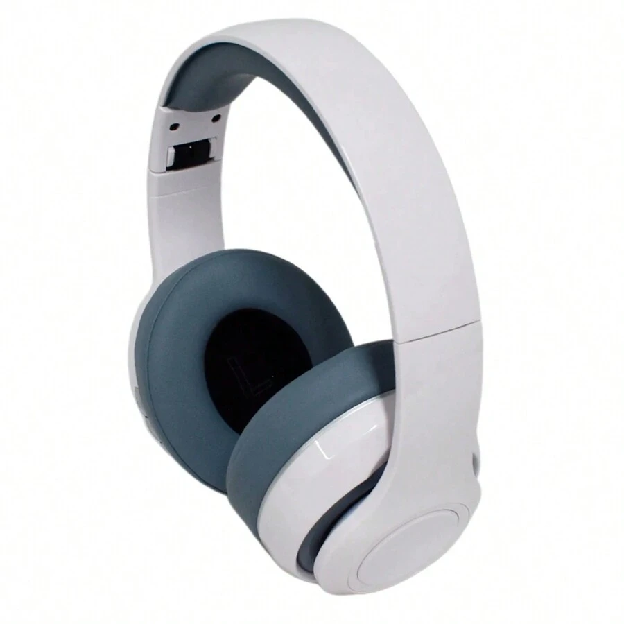 Audífonos Inalámbricos Bluetooth P66 Diadema Manos Libres con Cancelación de Ruido para juegos y llamadas. Diseño Ergónomico Plegables Ajustables MIcrofono Integrado - Blanco - Ver 1