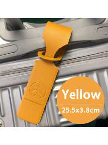 1張機票登機證,手提箱掛卡,航運登機皮革pu行李牌,旅行行李牌,時尚飛機圖案行李牌,旅行便攜式行李牌,適用於行李、手提箱、旅行證件存儲 - 黃色 - 查看 6